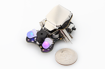 Winkbot with US quarter
